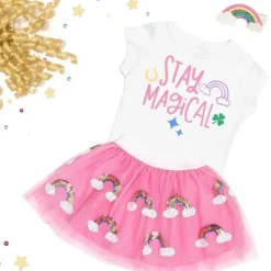 Sweet Wink Baby Shorts, Jeans & Pants*- Magical Rainbow Spring Tutu