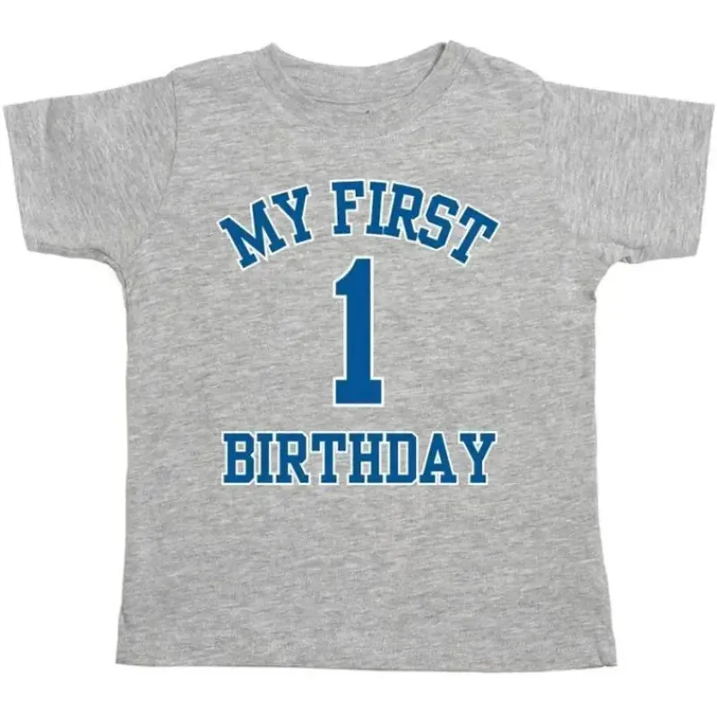 Sweet Wink Birthday Party*- My First Birthday Short Sleeve Boy T-Shirt