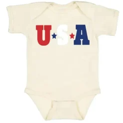 Sweet Wink Baby Onesies & Bodysuits*- 4Th Of July Baby Bodysuit Usa Multi Short Sleeve Bodysuit