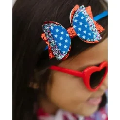 Sweet Wink Baby Hair Accessories*- 4Th Of July Kids Flag Bow Headband