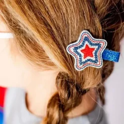 Sweet Wink Baby Hair Accessories*- 4Th Of July Sparkle Star Clip Set