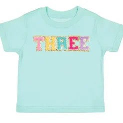 Sweet Wink Baby Tops|Birthday Party*- Third Birthday Patch Short Sleeve T-Shirt Kids Birthday