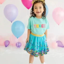 Sweet Wink Baby Tops|Birthday Party*- Third Birthday Patch Short Sleeve T-Shirt Kids Birthday