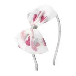 Sweet Wink Baby Hair Accessories*- Valentine's Day Glitter Heart Tulle Bow Headband
