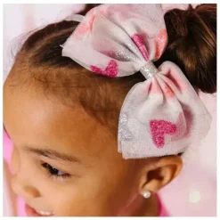 Sweet Wink Baby Hair Accessories*- Valentine's Day Glitter Heart Tulle Bow Headband
