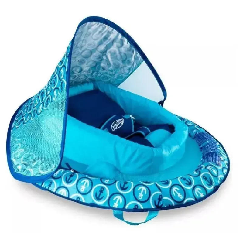 Swimways Life Vests & Floats*- Infant Baby Spring Float, Blue | Baby Pool Float with Canopy
