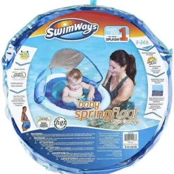 Swimways Life Vests & Floats*Baby Spring Float With Canopy Upf 50 In Blue