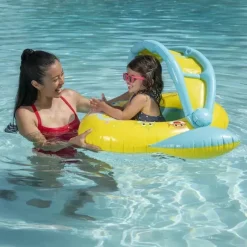 Swimways Baby Shark|Life Vests & Floats*Pinkfong Baby Shark Sun Canopy Baby Boat with Music
