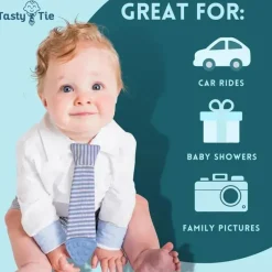 Tasty Tie Toys For 0-12 Months|Gift For Baby*- Teething Bib Tie, USA Flag