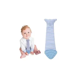 Tasty Tie Toys For 0-12 Months|Gift For Baby*-Teething Bib Tie, Seersucker