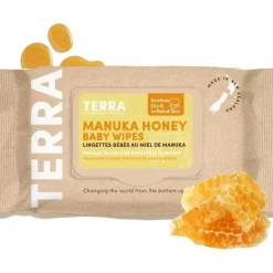 Terra Baby Organic|Wipes & Warmers*Terra - 70Ct Bamboo Baby Wipes Honey