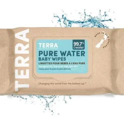 Terra Baby Organic|Wipes & Warmers*Terra - 70Ct Bamboo Pure Water Baby Wipes