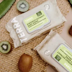 Terra Baby Organic|Wipes & Warmers*Terra - 70Ct Bamboo Water Wipes Kiwifruit Extract