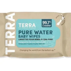 Terra Baby Organic|Wipes & Warmers*Terra - 24Ct Bamboo Water Wipes Pure New Zealand Travel Pack
