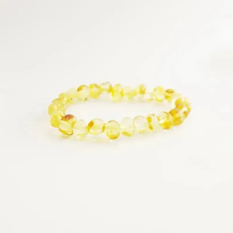 Amber Monkey Amber Necklaces*The - Baltic Amber 7-8 inch Bracelet, Lemon Screw