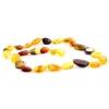 The Amber Monkey Amber Necklaces*- Baltic Amber 14-15 inch Necklace, Raw Multi Bean
