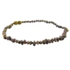 The Amber Monkey Amber Necklaces*- Baroque Baltic Amber 12-13 inch Necklace, Raw Olive POP