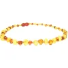 The Amber Monkey Amber Necklaces*- Baroque Baltic Amber 12-13 inch Necklace, Raw Lemon/Polished Cognac POP