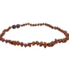 The Amber Monkey Amber Necklaces*Baroque 10-11 Inch Necklace, Raw Chestnut Pop