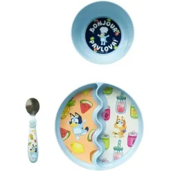 The First Years Plates & Bowls|Dishes, Utensils & Food Containers*- Bluey Baby Feeding Set, 3pc