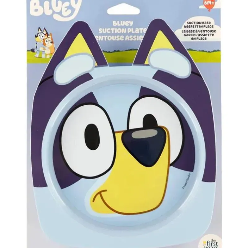 The First Years Plates & Bowls|Dishes, Utensils & Food Containers*- Bluey Character Suction Plate 1Pk