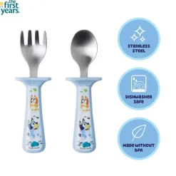 The First Years Utensils & Accessories|Dishes, Utensils & Food Containers*- Bluey Toddler Utensils 2Pk