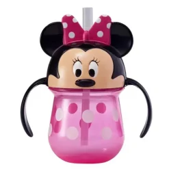 The First Years Mickey & Minnie|Straw, Sippy & Training Cups*- Disney Minnie Straw Trainer Cup, 7Oz - Pink
