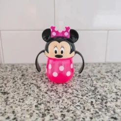 The First Years Mickey & Minnie|Straw, Sippy & Training Cups*- Disney Minnie Straw Trainer Cup, 7Oz - Pink