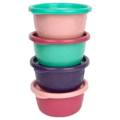 The First Years Food Jars & Snack Cups|Dishes, Utensils & Food Containers*- GreenGrown Reusable Toddler Snack Bowls with Lids - Pink - 4pk/8oz