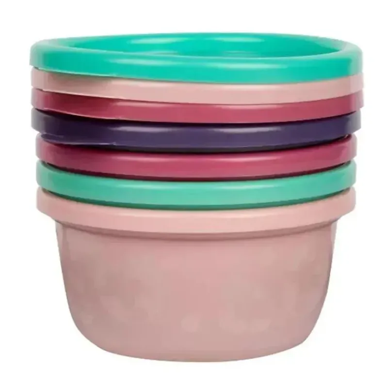 The First Years Food Jars & Snack Cups|Dishes, Utensils & Food Containers*- GreenGrown Reusable Toddler Snack Bowls with Lids - Pink - 4pk/8oz