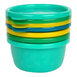 The First Years Food Jars & Snack Cups|Dishes, Utensils & Food Containers*- GreenGrown® Reusable Bowls with Lids – Toddler Snack Bowl, 4Pk