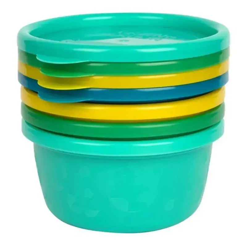 The First Years Food Jars & Snack Cups|Dishes, Utensils & Food Containers*- GreenGrown® Reusable Bowls with Lids – Toddler Snack Bowl, 4Pk