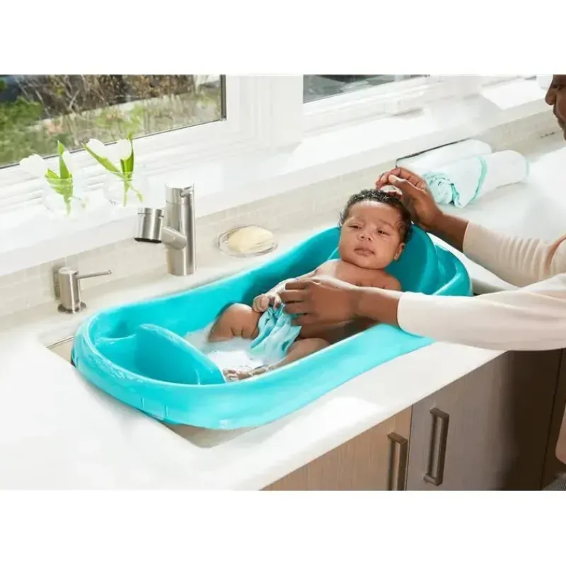 The First Years Bath Tubs & Seats*- Sure Comfort® Newborn to Toddler - 3-in-1 Baby Bathtub, Blue