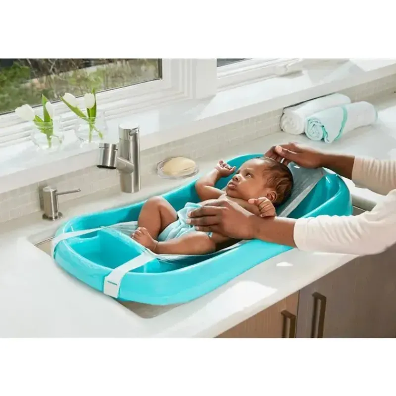 The First Years Bath Tubs & Seats*- Sure Comfort® Newborn to Toddler - 3-in-1 Baby Bathtub, Blue