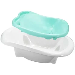 Tomy Bath Tubs & Seats*The First Years 4-in-1 Warming Comfort Tub - Teal/White