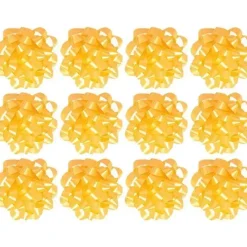The Gift Wrap Company Gift Wrap*Yellow Large 4.5 Confetti Bow 12/Pk | Gift Bows for Presents