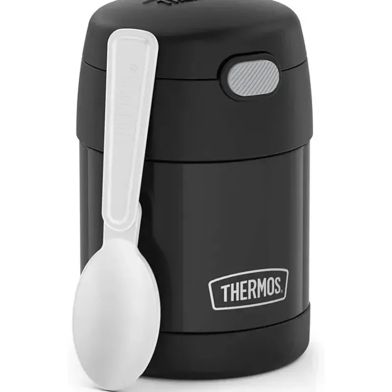 Thermos Food Jars & Snack Cups|Dishes, Utensils & Food Containers*- 10 Oz. Food Jar Stainless Steel Funtainer, Matte Black