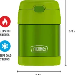 Thermos Food Jars & Snack Cups|Dishes, Utensils & Food Containers*- 10 Oz. Food Jar Stainless Steel Funtainer, Lime