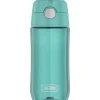 Thermos Water Bottle|Dishes, Utensils & Food Containers*- 16 Oz Plastic Funtainer® Hydration Bottle With Spout Lid, Aqua