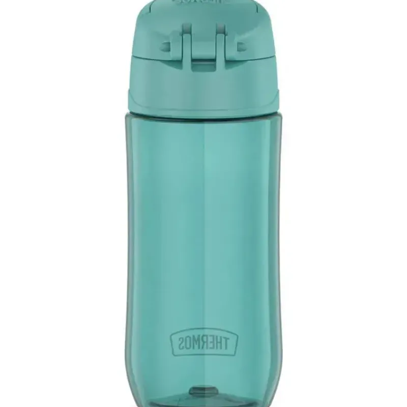 Thermos Water Bottle|Dishes, Utensils & Food Containers*- 16 Oz Plastic Funtainer® Hydration Bottle With Spout Lid, Aqua