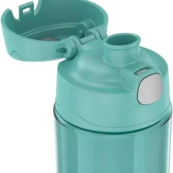 Thermos Water Bottle|Dishes, Utensils & Food Containers*- 16 Oz Plastic Funtainer® Hydration Bottle With Spout Lid, Aqua
