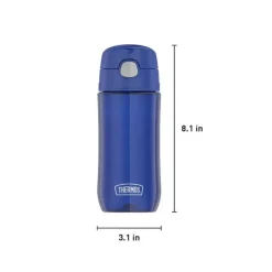 Thermos Water Bottle|Dishes, Utensils & Food Containers*- 16 Oz Plastic Funtainer® Hydration Bottle With Spout Lid, Blueberry