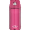 Thermos Water Bottle|Dishes, Utensils & Food Containers*- 16 Oz Plastic Funtainer® Hydration Bottle With Spout Lid, Raspberry