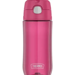 Thermos Water Bottle|Dishes, Utensils & Food Containers*- 16 Oz Plastic Funtainer® Hydration Bottle With Spout Lid, Raspberry