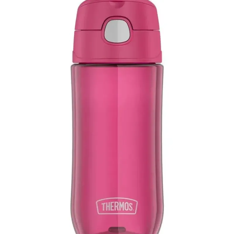 Thermos Water Bottle|Dishes, Utensils & Food Containers*- 16 Oz Plastic Funtainer® Hydration Bottle With Spout Lid, Raspberry