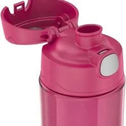 Thermos Water Bottle|Dishes, Utensils & Food Containers*- 16 Oz Plastic Funtainer® Hydration Bottle With Spout Lid, Raspberry