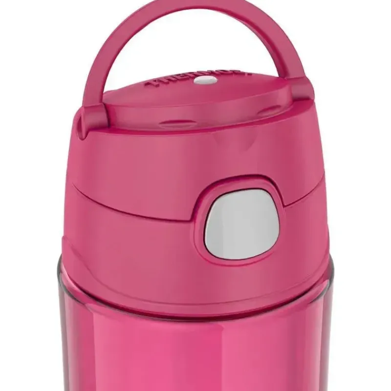 Thermos Water Bottle|Dishes, Utensils & Food Containers*- 16 Oz Plastic Funtainer® Hydration Bottle With Spout Lid, Raspberry