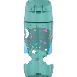 Thermos Water Bottle|Dishes, Utensils & Food Containers*- 16 Oz Plastic Funtainer® Hydration Bottle With Spout Lid, Unicorns