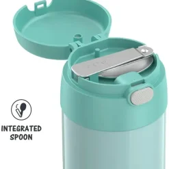 Thermos Insulated Cups|Dishes, Utensils & Food Containers*- 16 Oz. Stainless Steel Funtainer® Food Jar W/ Folding Spoon, Mint