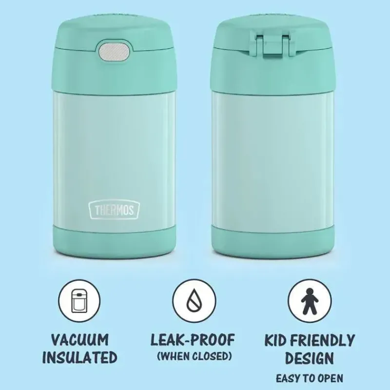 Thermos Insulated Cups|Dishes, Utensils & Food Containers*- 16 Oz. Stainless Steel Funtainer® Food Jar W/ Folding Spoon, Mint